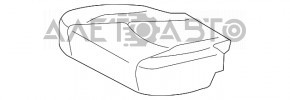Заднє сидіння прав Lexus RX300 RX330 RX350 RX400h 04-09 шкіра беж, під хімчистку, відламана ручка відкидання підлокітника