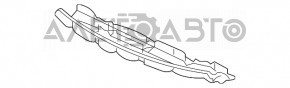 Дефлектор радиатора верх Acura MDX 17-20 рест