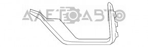 Молдинг переднього бампера лев Honda CRV 20-22 сіра структура, тички