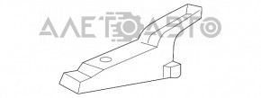 Кріплення решітки радіатора grill правий Honda Clarity 18-21 usa новий OEM оригінал