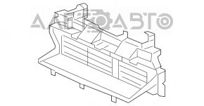 Жалюзи дефлектор радиатора Honda CRV 20-22 верх, в сборе с моторчиком и дефлектором