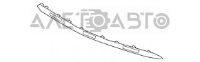 Молдинг губи заднього бампера Acura MDX 17-20 хром