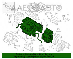 Корпус печі голий Subaru Legacy 15-19