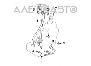 Натяжитель ремня передний левый Lexus RX300 RX330 RX350 RX400h 04-09