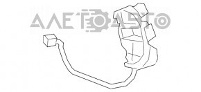 Датчик замка лючка порту заряджання Honda Clarity 18-21 usa з корпусом