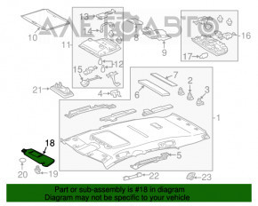 Козырек правый Lexus RX350 RX450h 10-15 серый