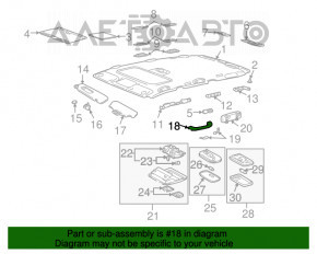 Ручка стелі ліва Lexus GX470 03-09