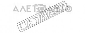 Эмблема надпись HYBRID крыло прав Honda Insight 19-22