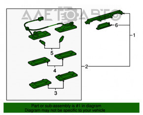 Підсвічування номера кришки багажника Lexus GS300 GS350 GS430 GS450h 06-11