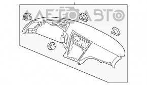 Торпедо передняя панель без AIRBAG Honda CRZ 11-16