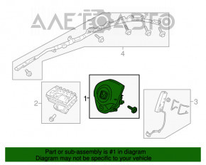 Подушка безопасности airbag в руль водительская Honda CRZ 11-16