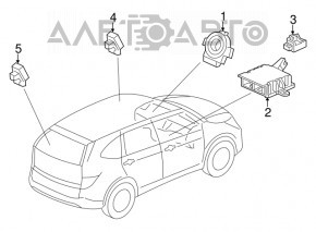 Датчик подушки безопасности передний правый Honda CRV 17-22 новый OEM оригинал