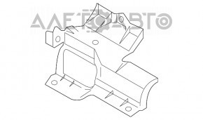 Дефлектор радиатора центр Mitsubishi Outlander 16-20 верхний 2.4, 3.0