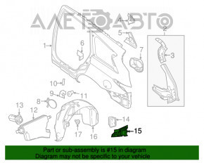 Захист амортизатора Nissan Pathfinder 13 - метал
