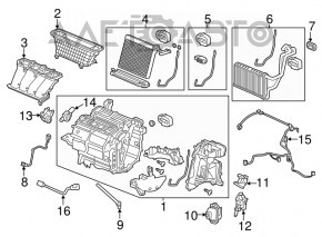 Актуатор моторчик привод печі кондиціонер Honda Accord 13-17