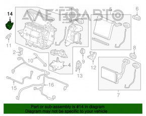 Актуатор моторчик привід печі вентиляція Honda Accord 13-17