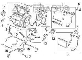 Актуатор моторчик привід печі вентиляція Honda Accord 13-17