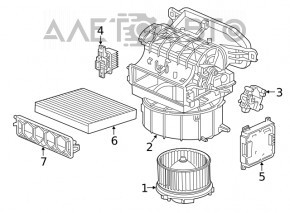 Мотор вентилятор печки Honda Civic X FC 16-21