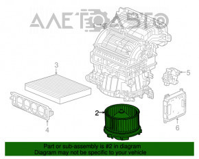 Мотор вентилятор пічки Honda CRV 17-22топляк