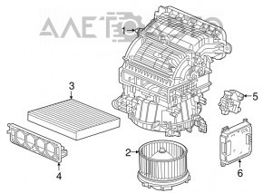 Мотор вентилятор печки Honda CRV 17-22 топляк