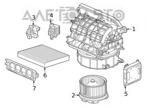 Мотор вентилятор пічки Honda Clarity 18-21