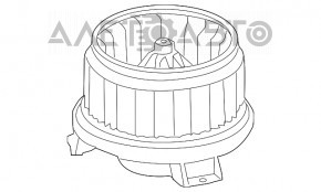 Мотор вентилятор печки Honda CRZ 11-16