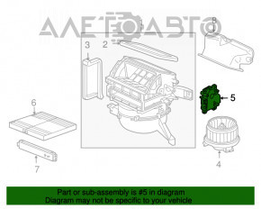 Актуатор моторчик привід печі вентиляція Honda CRZ 11-16