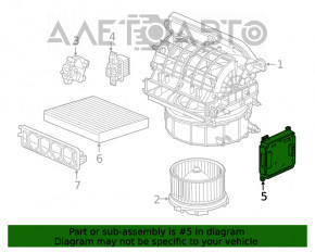 Air Conditioner Amplifier Unit Control Module Honda Insight 19-22