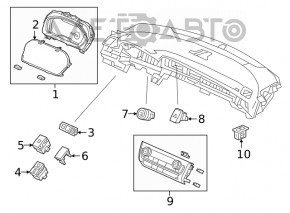 Управління клімат-контролем Honda Insight 19-22 dual zone