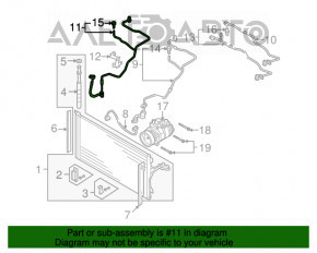 Трубка кондиционера Audi Q7 4L 10-15