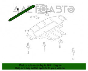 Кріплення захисту двигуна Audi Q7 4L 10-15
