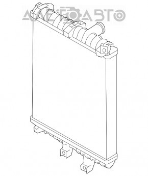 Радиатор охлаждения дополнительный левый Audi Q7 4L 10-15