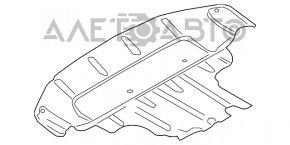 Защита двигателя Audi Q7 4L 10-15 надломы, отсутствуют фрагменты