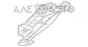 Термозахист задній Audi Q7 4L 10-15