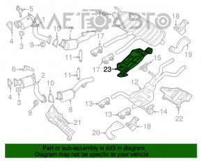 Термозахист задній Audi Q7 4L 10-15