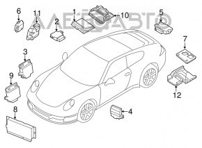 Voltage Converter Control Module Porsche Cayenne 958 11-17