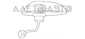 Антена gps Porsche Panamera 10-16
