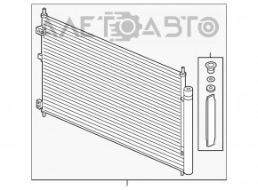 Радиатор кондиционера конденсер Honda Clarity 18-21 usa