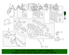Клапан пічки кондиціонера Honda Civic X FC 16-21