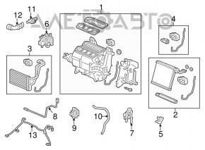Клапан пічки кондиціонера Honda CRV 12-16
