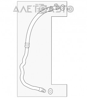 Трубка кондиционера компрессор-печка Acura MDX 17-20 рест