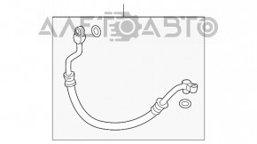 Трубка кондиционера компрессор-печка Acura ILX 13-15 дорест