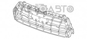 Каркас решетки радиатора grill Audi Q5 80A 18-20