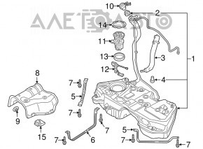 Датчик рівня палива Audi Q5 80A 18-