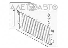 Радиатор кондиционера конденсер Audi Q5 80A 18-20 новый неоригинал NISSENS