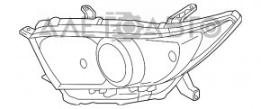 Фара передня права Toyota Highlander 11-13 гола hybrid галоген, під полірування