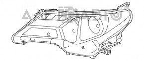 Фара передняя левая Toyota Rav4 13-15 голая дорест hybrid