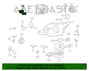 Крепление фары правое Lexus LS460 07-09