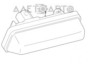 Подсветка номера крышки багажника правая Lexus ES300h ES350 13-18 новый OEM оригинал