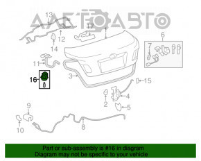 Плафон освещения багажник Toyota Camry v50 12-14 usa